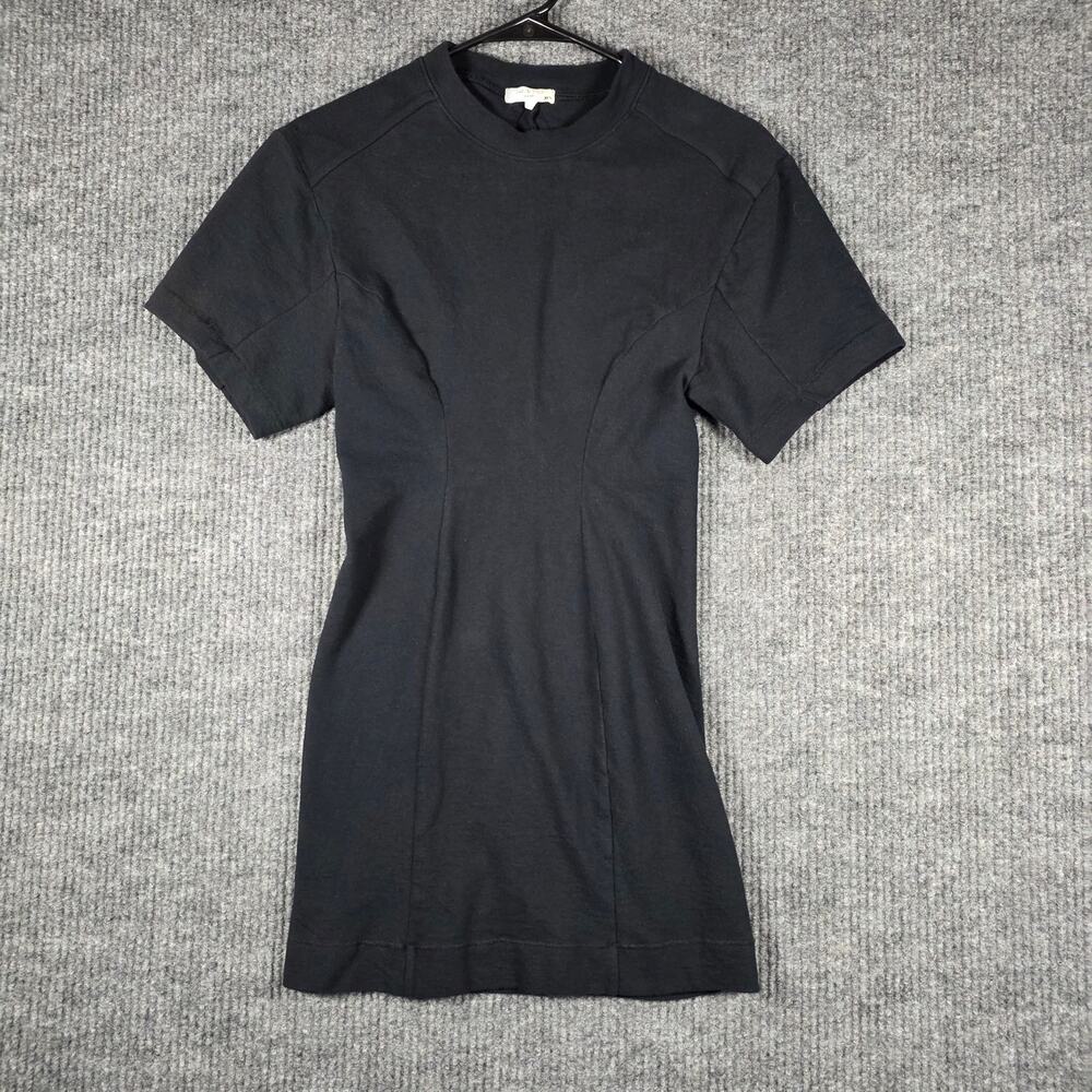 Rag‎ & Bone Black Mini Dress XS Paneled Short Sleeve Bodycon